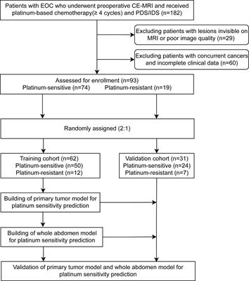 Deep learning magnetic resonance imaging predicts platinum sensitivity in patients with epithelial ovarian cancer